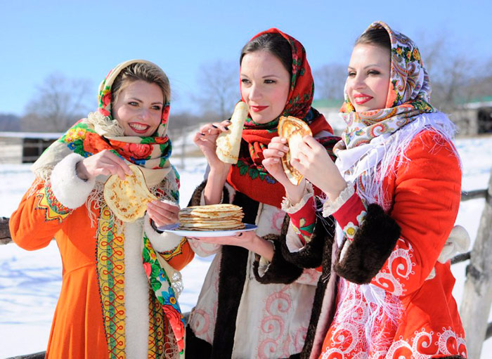 Пригощання млинцями в день залицяння