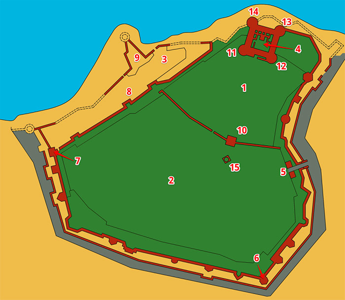 Карта Аккерманської фортеці